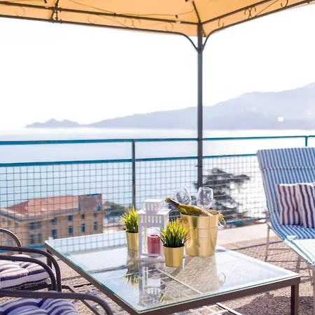 Panoramic Sea View Terrace - Free Parking - Wifi * ראפאלו